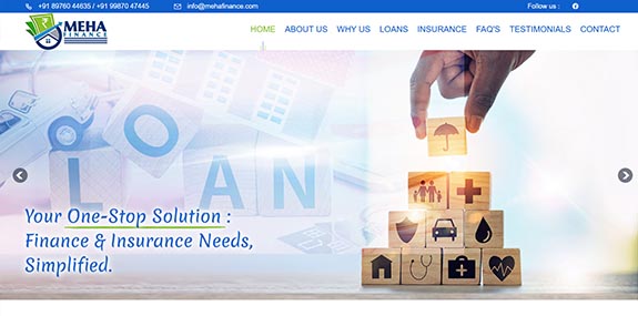 MEHA FINANCE | ALL TYPES OF LOAN AND INSURANCES